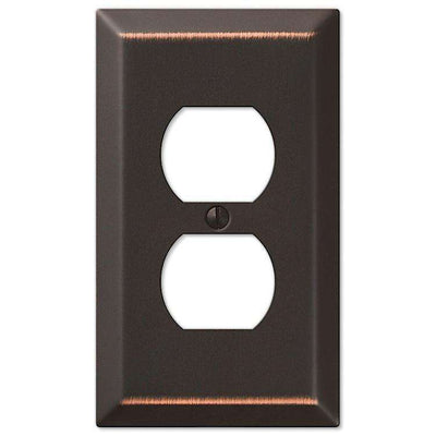 Century Aged Bronze 1 Duplex Outlet