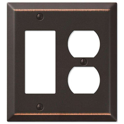 Century Aged Bronze Rocker (GFI) / Duplex Outlet