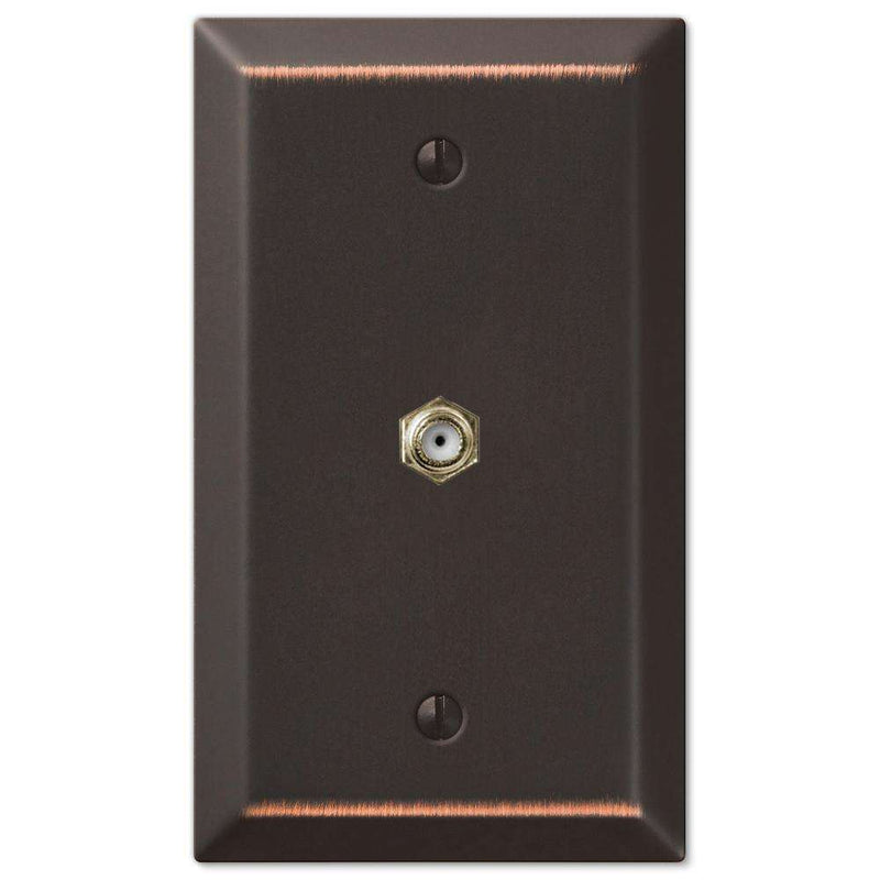 Century Aged Bronze 1 Cable TV with Hardware