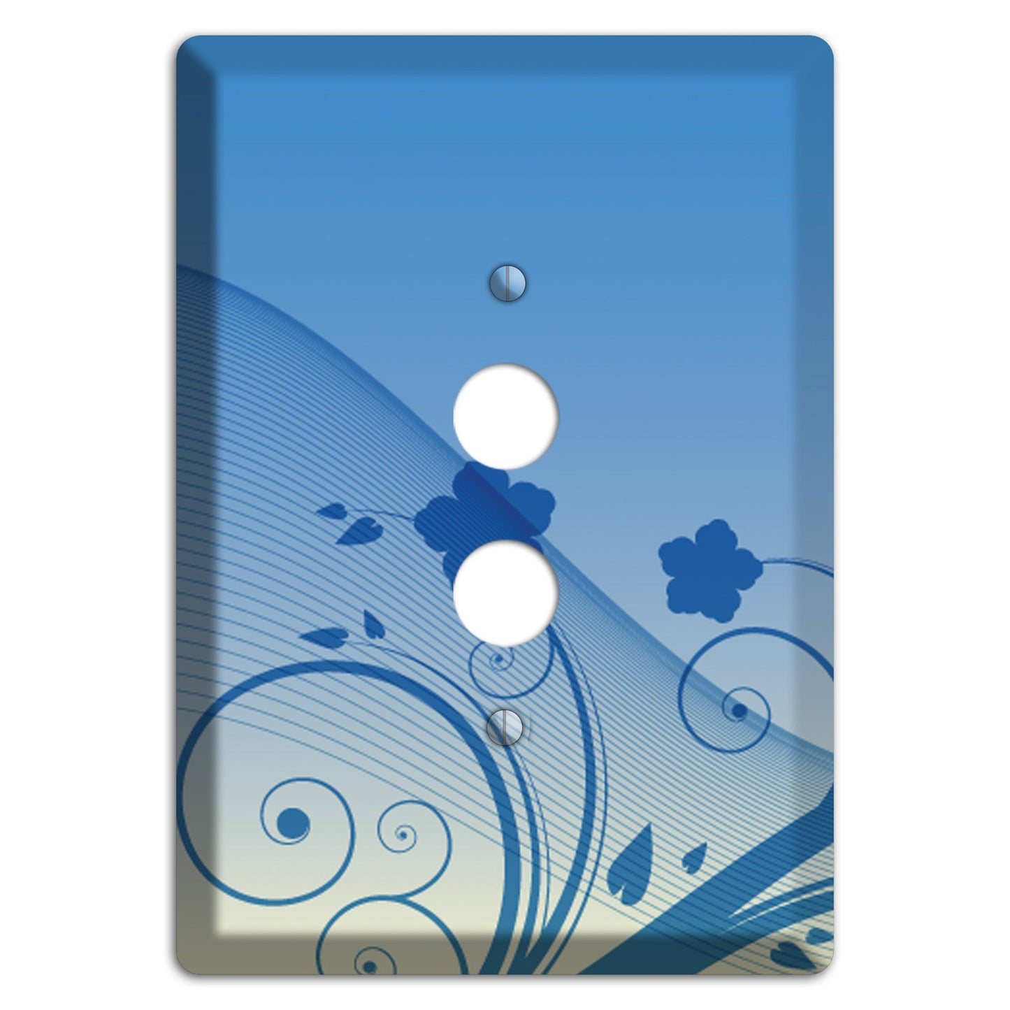 Blue Swirls Wallplates