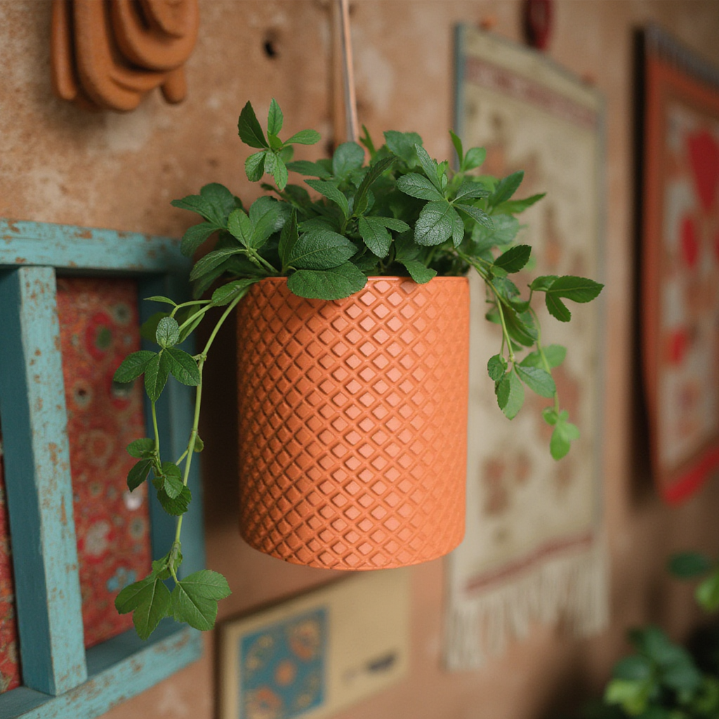 Knurled Wall planter